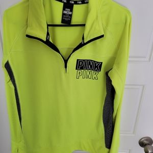 PINK size large quarter zip